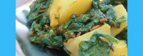 Recette indienne Aloo palak