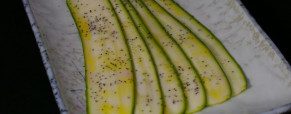 Carpaccio de courgettes
