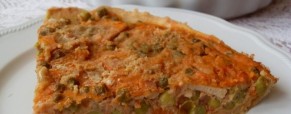 Tarte aux petits pois, carottes (Vegan)