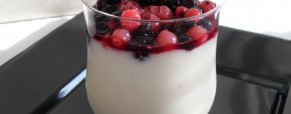 Flan de riz aux fruits rouges