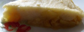 Gâteau de semoule à la compotée de pommes flambées