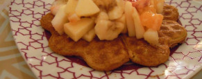 Waffles aux fruits