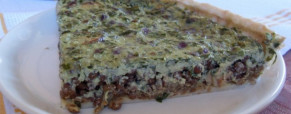 Tarte lentilles saucisses à la crème d’oignon (Vegan)