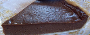 Tarte au flan, chocolat au lait (Vegan)