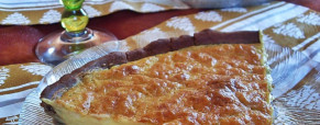 Tarte au fromage, curry et sarrasin (Vegan)