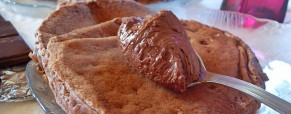 Pancakes au chocolat, rhum