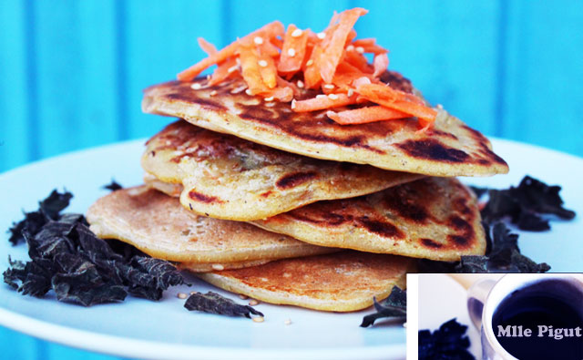 Pancakes Salés Carottes et Orties