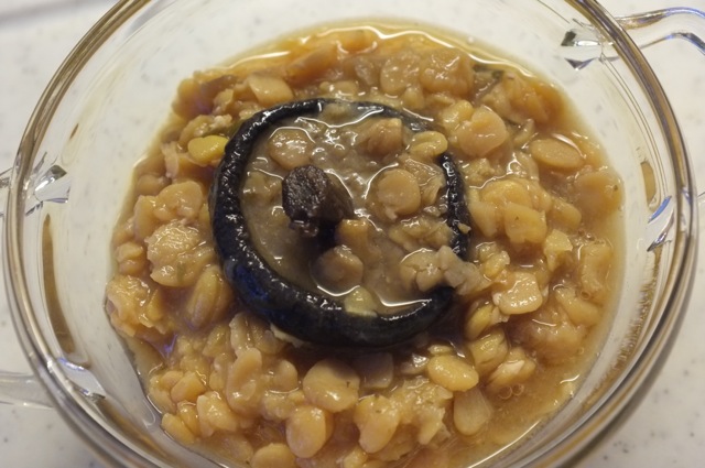 Pois carrés shiitaké