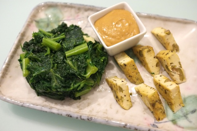 Tofu et kale
